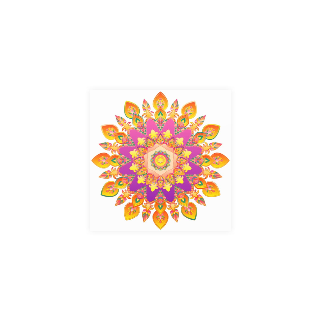 Colorful Mandala Poster - Intricate Floral Art Poster - Blululi