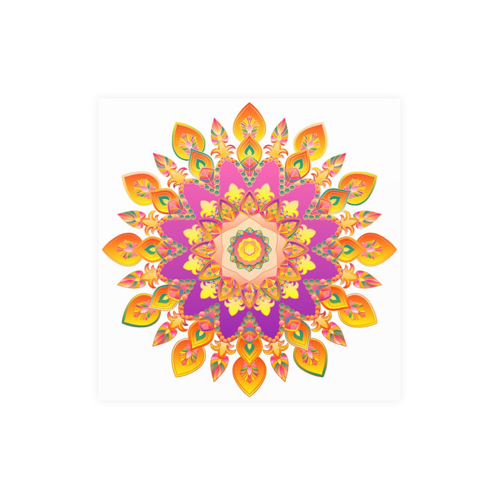 Colorful Mandala Poster - Intricate Floral Art Poster - Blululi