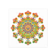 Colorful Mandala Poster - Intricate & Symmetrical Design Poster - Blululi