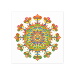 Colorful Mandala Poster - Intricate & Symmetrical Design Poster - Blululi