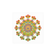 Colorful Mandala Poster - Intricate & Symmetrical Design Poster - Blululi