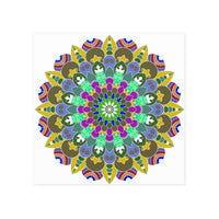 Colorful Mandala Poster - Meditation Art Print Poster - Blululi