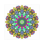 Colorful Mandala Poster - Meditation Art Print Poster - Blululi