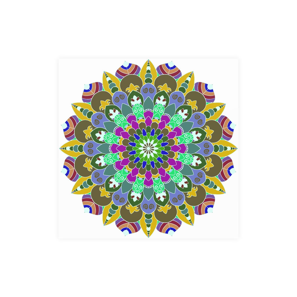 Colorful Mandala Poster - Meditation Art Print Poster - Blululi