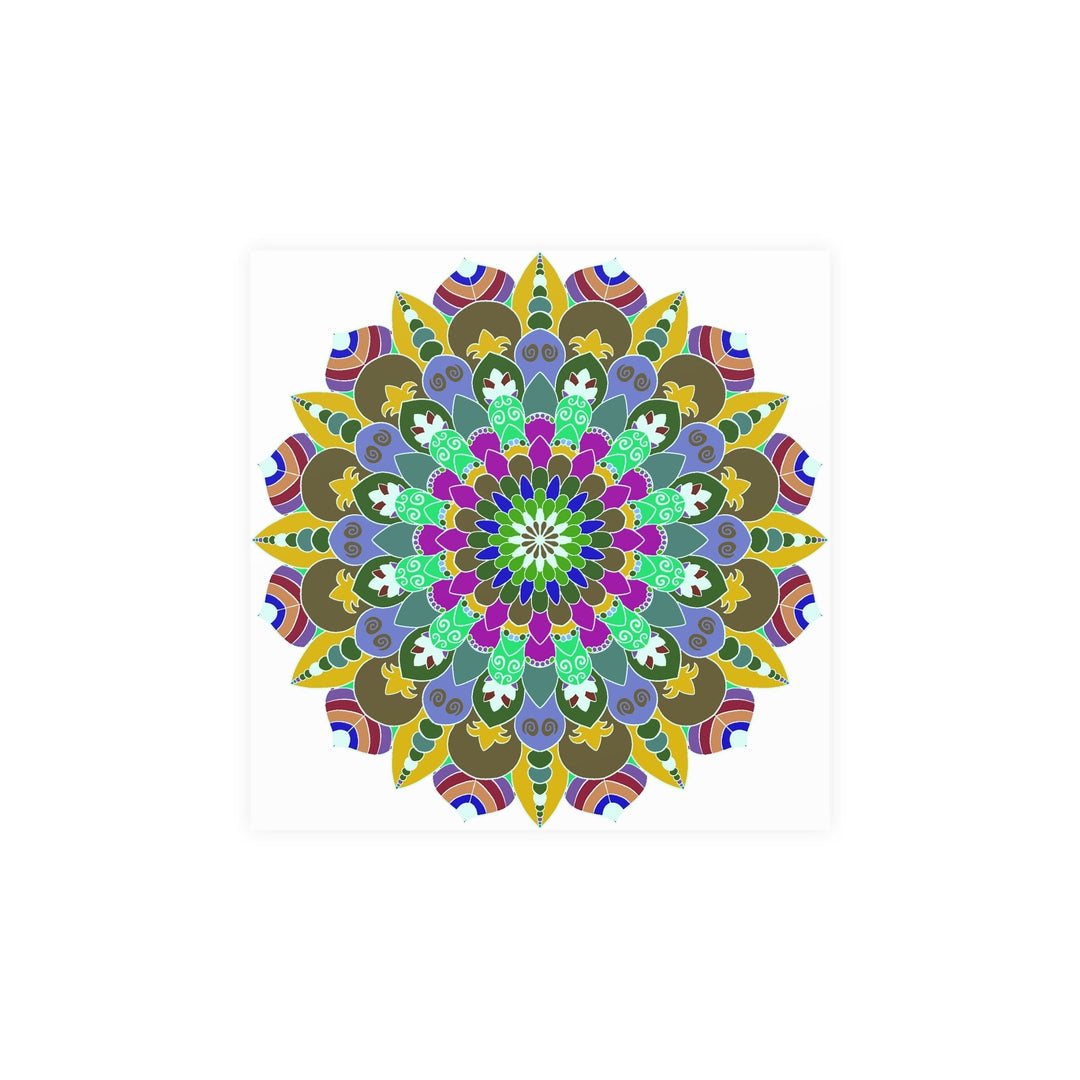 Colorful Mandala Poster - Meditation Art Print Poster - Blululi