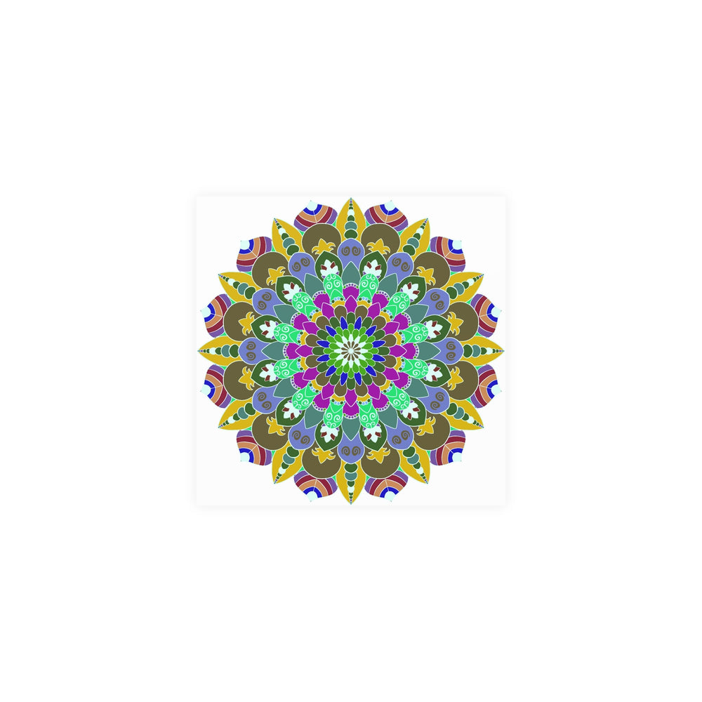 Colorful Mandala Poster - Meditation Art Print Poster - Blululi