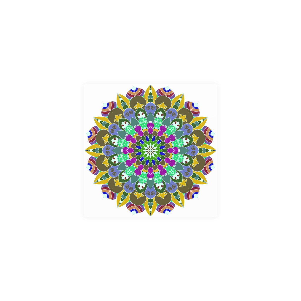 Colorful Mandala Poster - Meditation Art Print Poster - Blululi