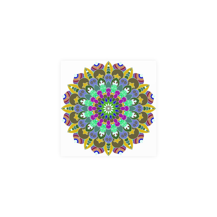 Colorful Mandala Poster - Meditation Art Print Poster - Blululi