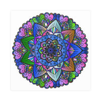 Colorful Mandala Poster - Peace & Harmony Art Poster - Blululi