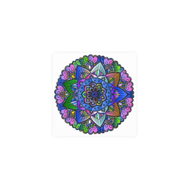 Colorful Mandala Poster - Peace & Harmony Art Poster - Blululi