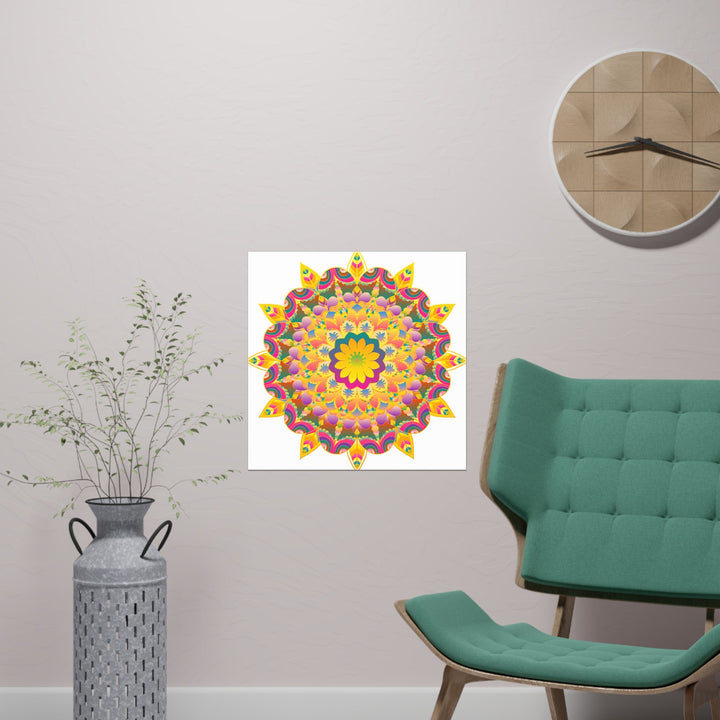 Colorful Mandala Poster - Unity & Harmony Poster - Blululi