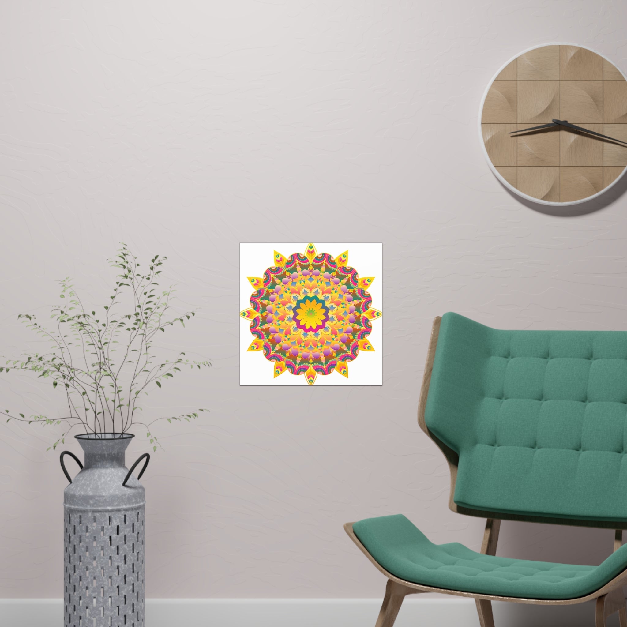 Colorful Mandala Poster - Unity & Harmony Poster - Blululi