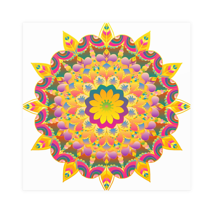 Colorful Mandala Poster - Unity & Harmony Poster - Blululi
