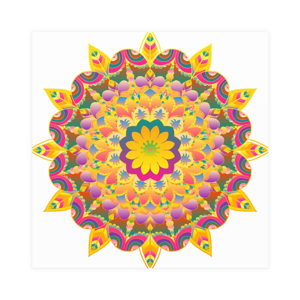 Colorful Mandala Poster - Unity & Harmony Poster - Blululi