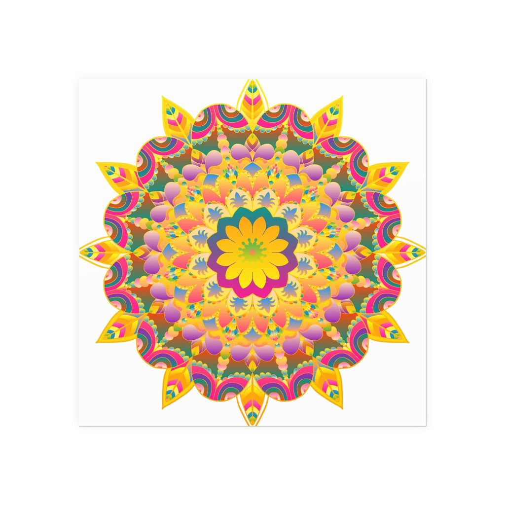 Colorful Mandala Poster - Unity & Harmony Poster - Blululi