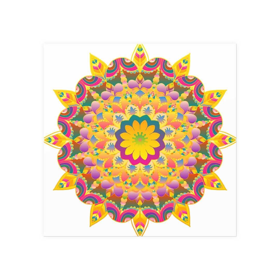 Colorful Mandala Poster - Unity & Harmony Poster - Blululi