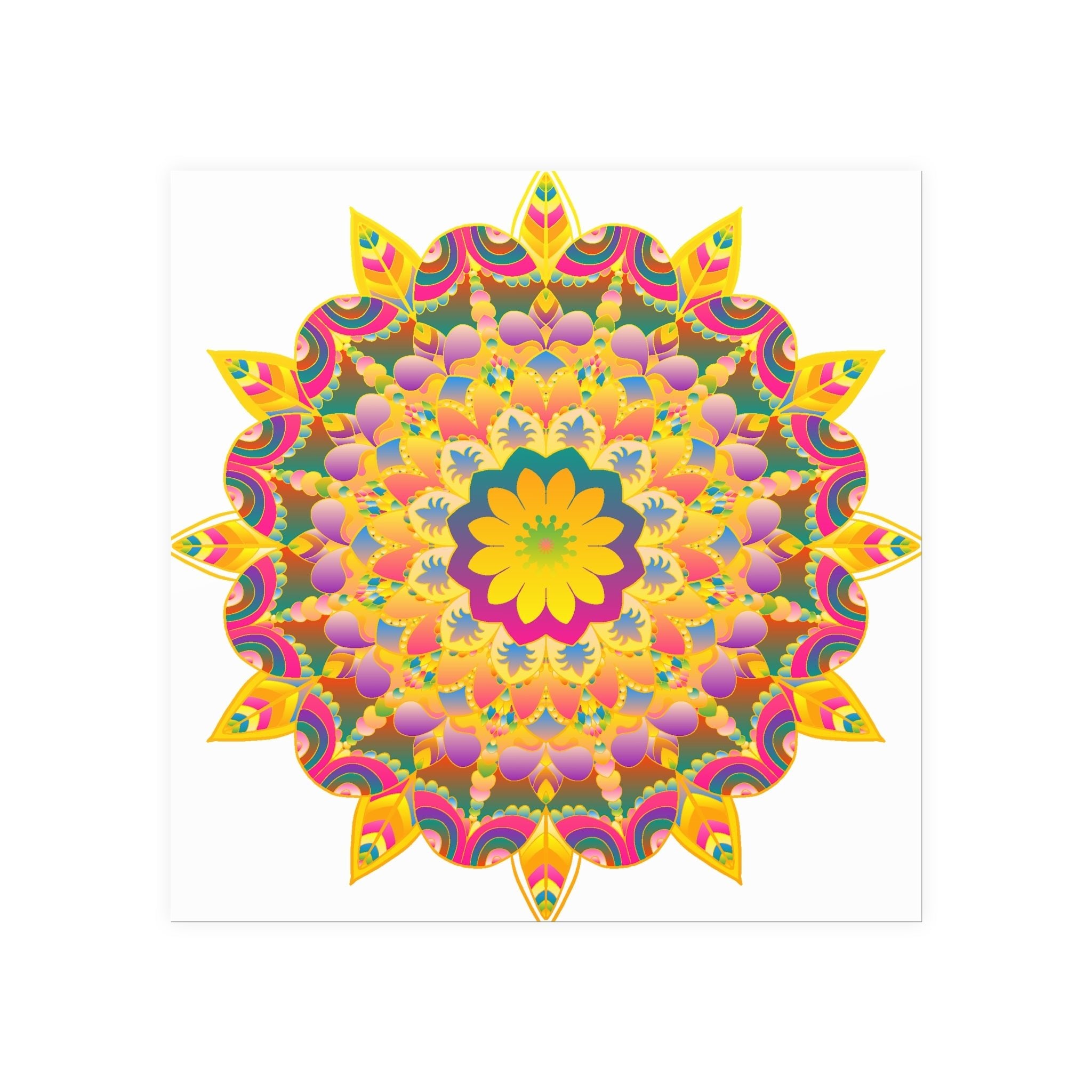 Colorful Mandala Poster - Unity & Harmony Poster - Blululi