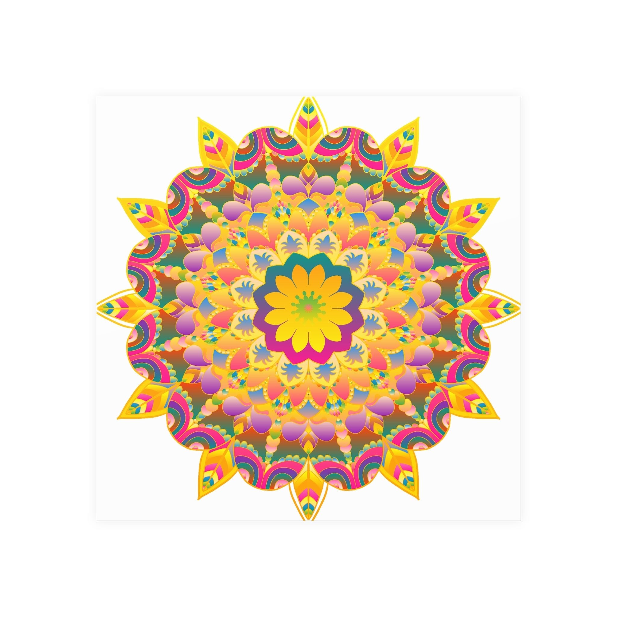 Colorful Mandala Poster - Unity & Harmony Poster - Blululi