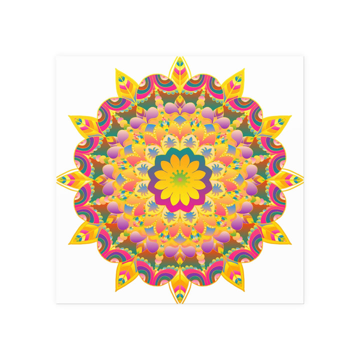 Colorful Mandala Poster - Unity & Harmony Poster - Blululi