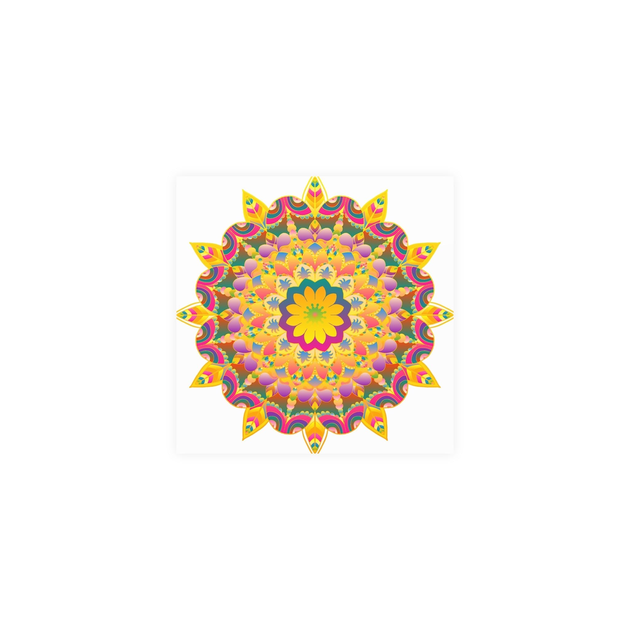 Colorful Mandala Poster - Unity & Harmony Poster - Blululi