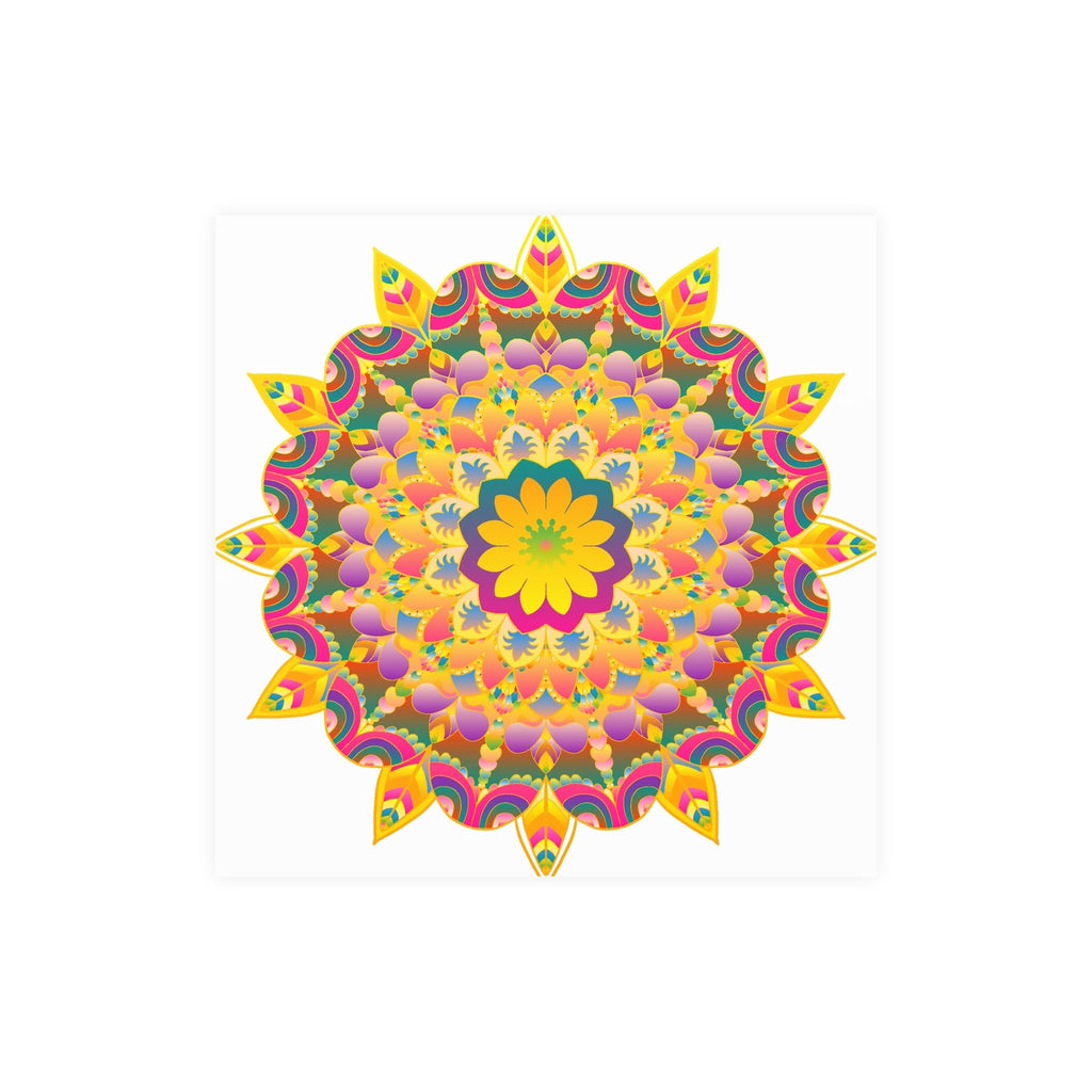 Colorful Mandala Poster - Unity & Harmony Poster - Blululi