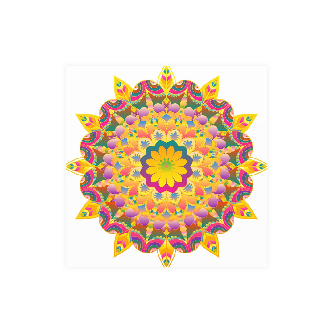 Colorful Mandala Poster - Unity & Harmony Poster - Blululi