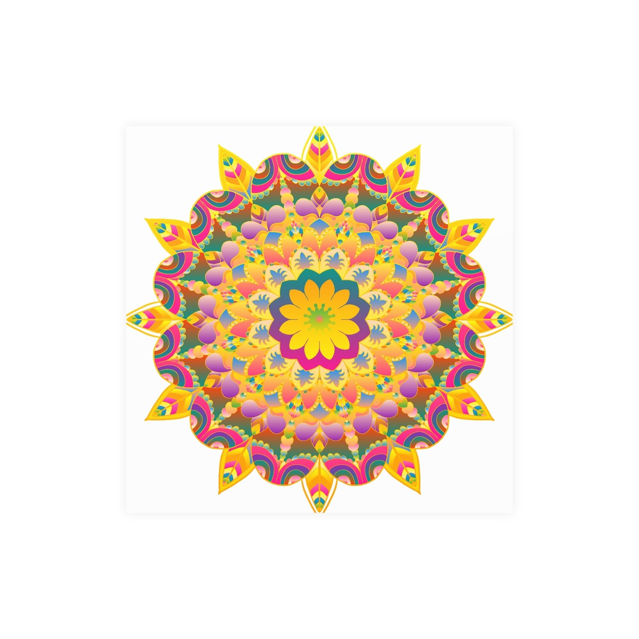 Colorful Mandala Poster - Unity & Harmony Poster - Blululi