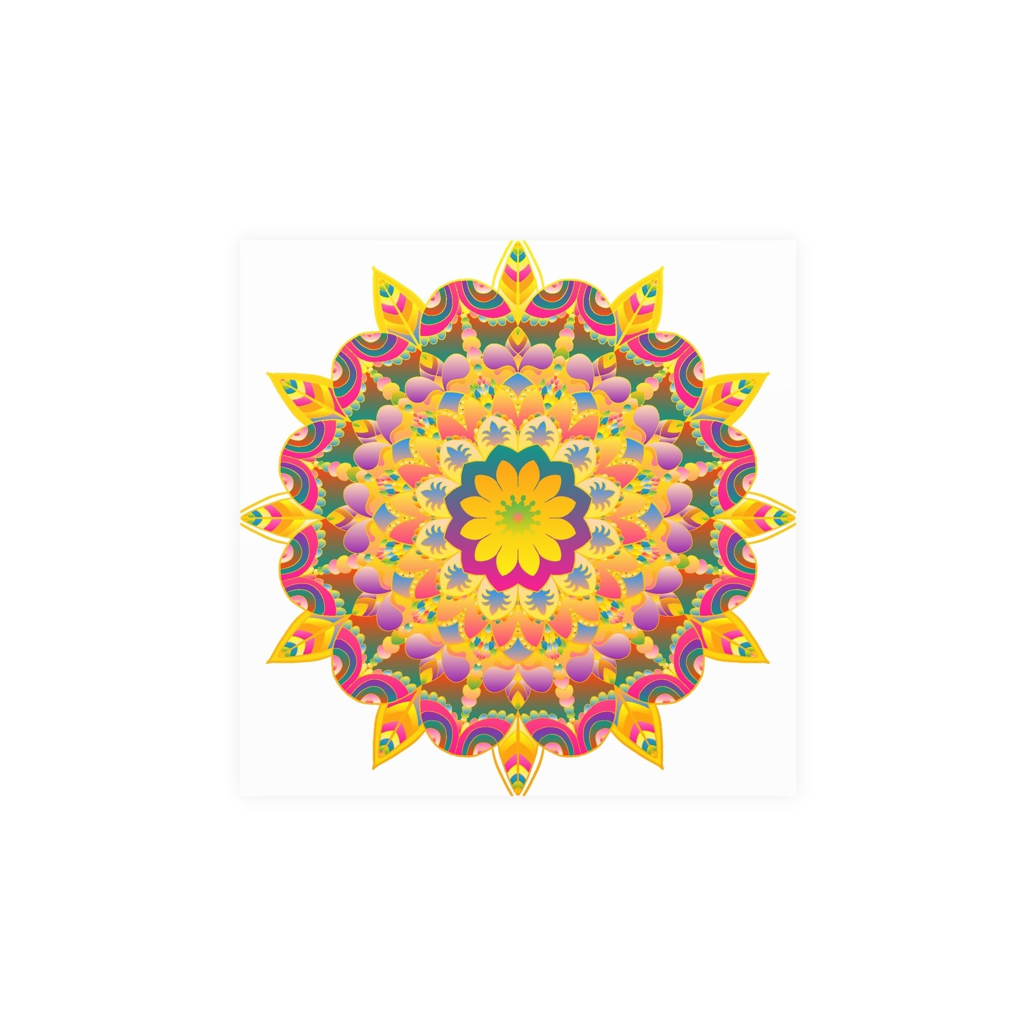 Colorful Mandala Poster - Unity & Harmony Poster - Blululi