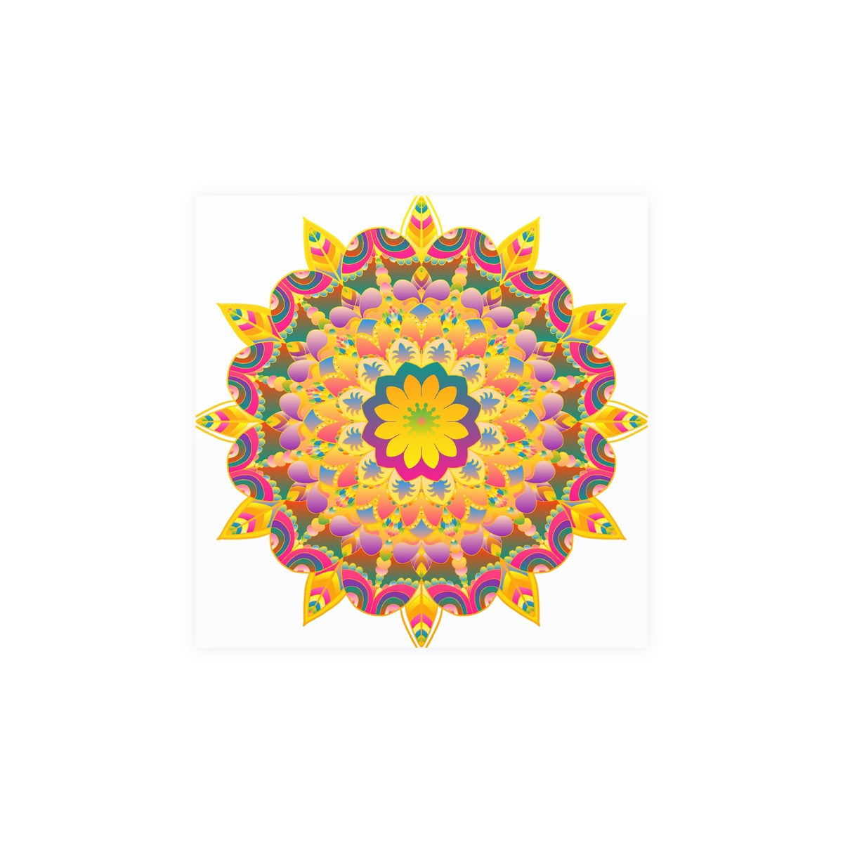 Colorful Mandala Poster - Unity & Harmony Poster - Blululi