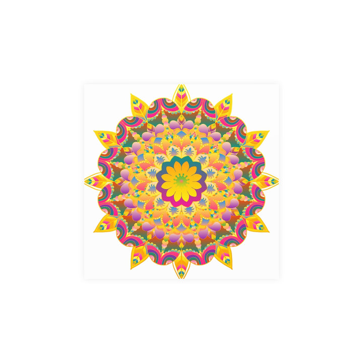 Colorful Mandala Poster - Unity & Harmony Poster - Blululi