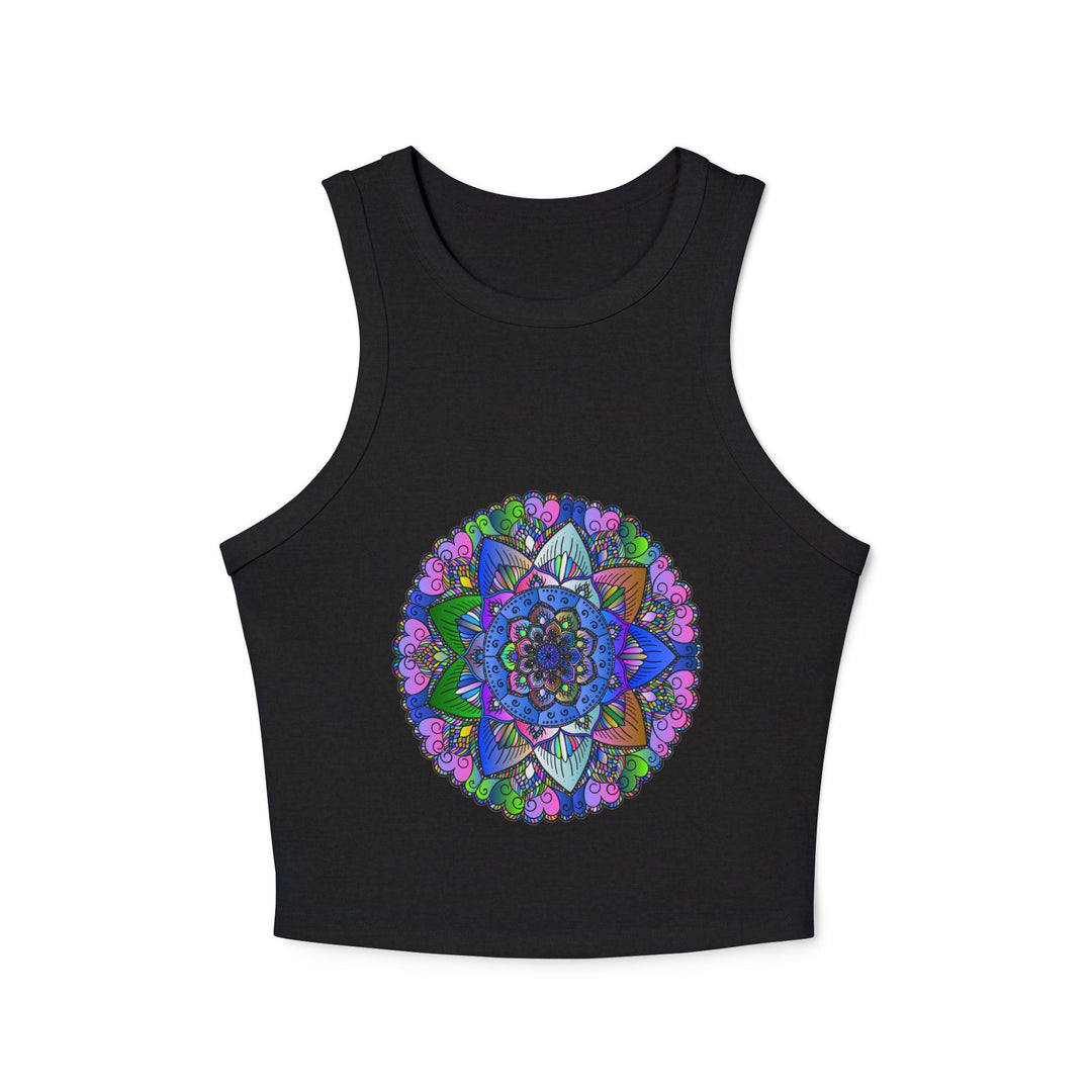 Colorful Mandala Racerback Tank Top Tank Top - Blululi