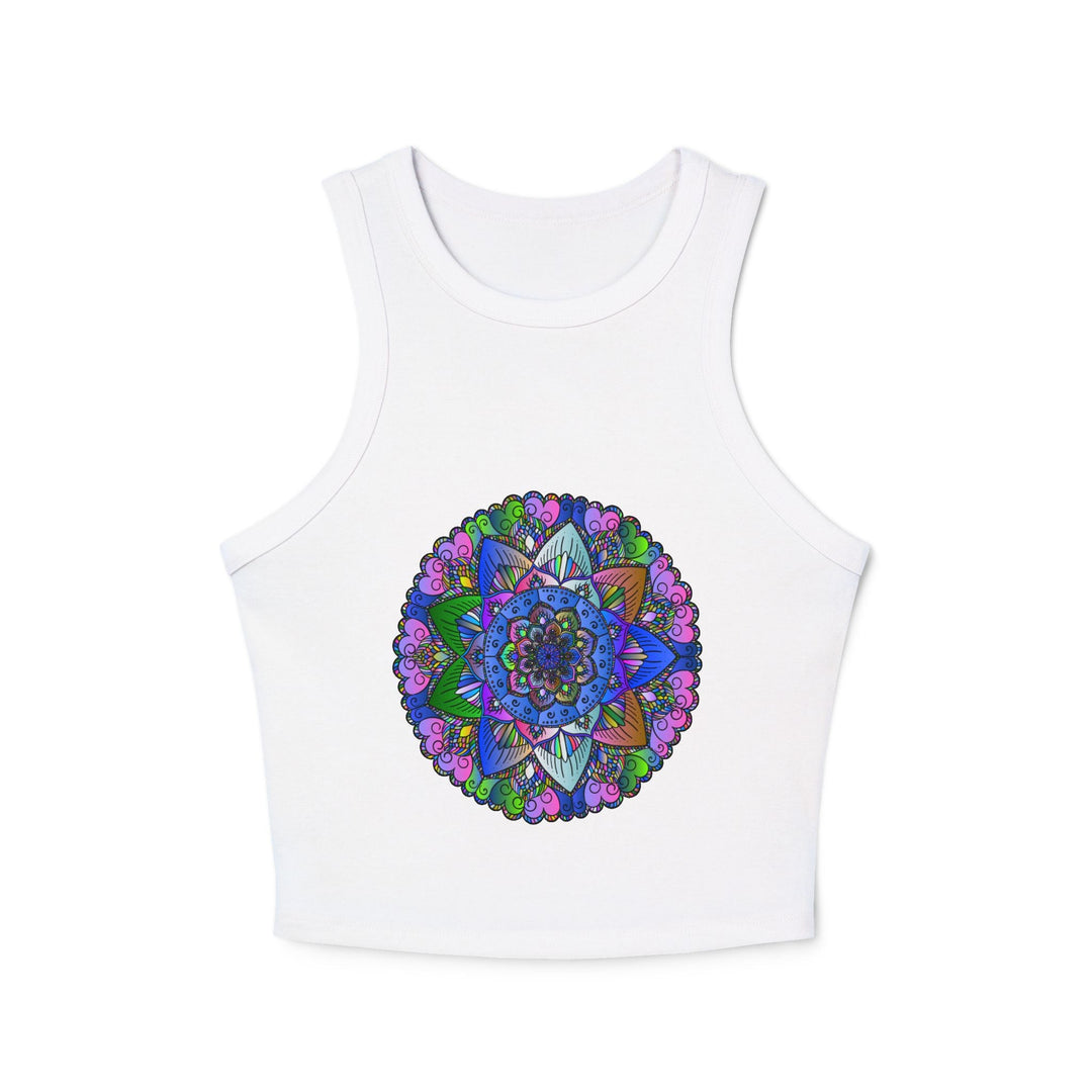 Colorful Mandala Racerback Tank Top Tank Top - Blululi