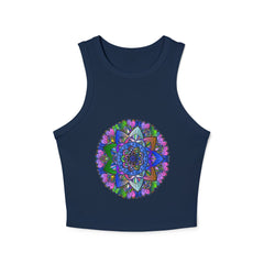 Colorful Mandala Racerback Tank Top Tank Top - Blululi