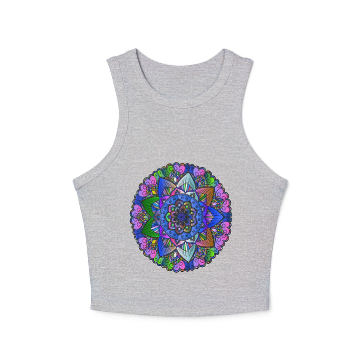 Colorful Mandala Racerback Tank Top Tank Top - Blululi