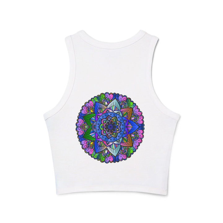 Colorful Mandala Racerback Tank Top Tank Top - Blululi