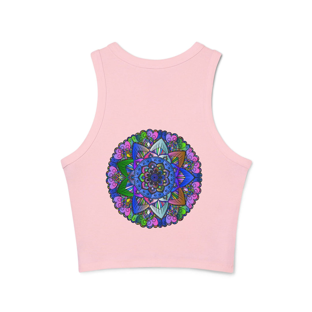 Colorful Mandala Racerback Tank Top Tank Top - Blululi