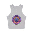 Colorful Mandala Racerback Tank Top Tank Top - Blululi