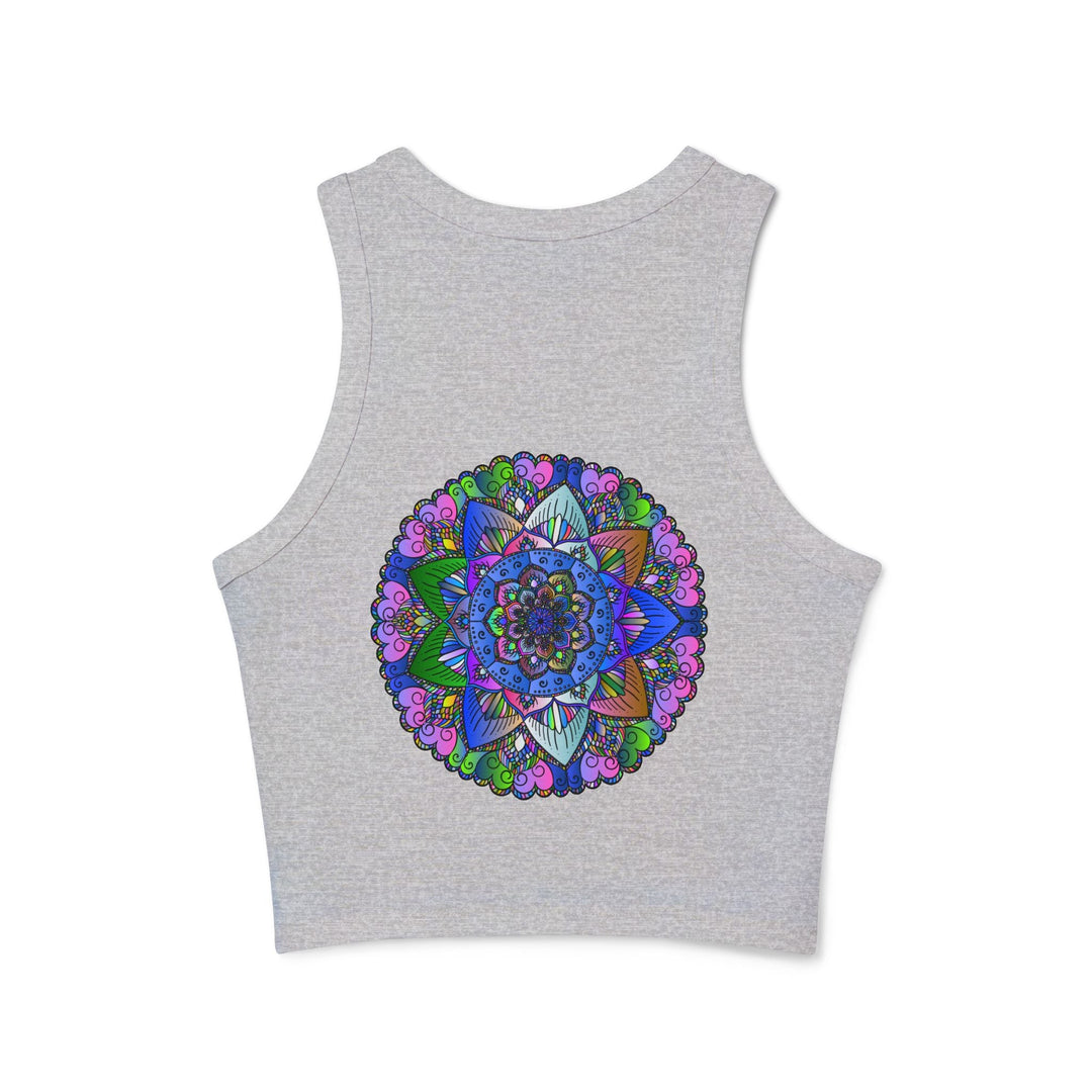 Colorful Mandala Racerback Tank Top Tank Top - Blululi