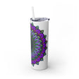 Colorful Mandala Skinny Tumbler - 20oz - Hot & Cold Mug - Blululi