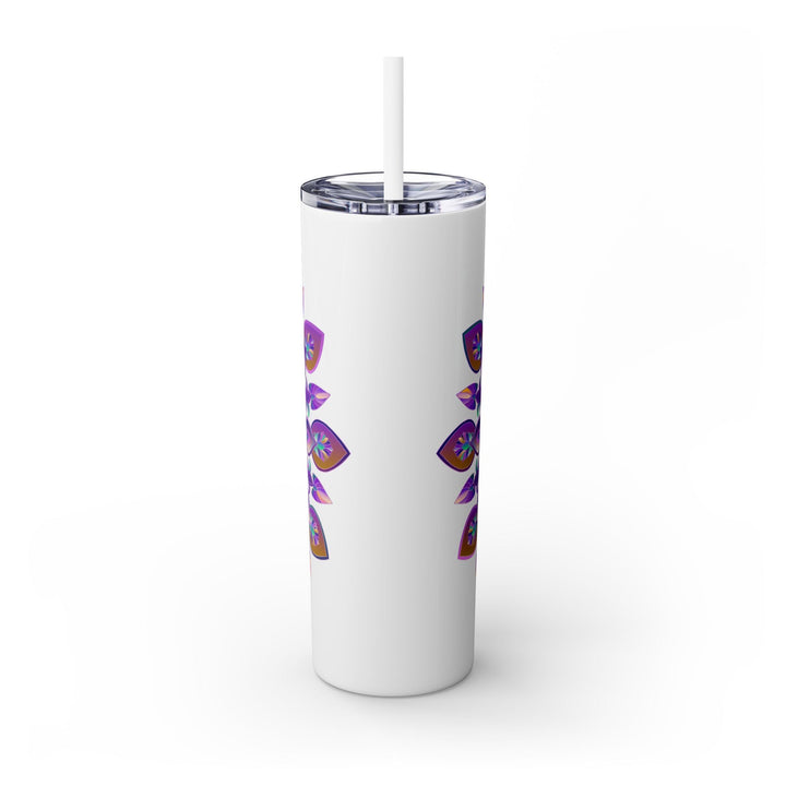 Colorful Mandala Skinny Tumbler - 20oz - Hot/Cold Mug - Blululi