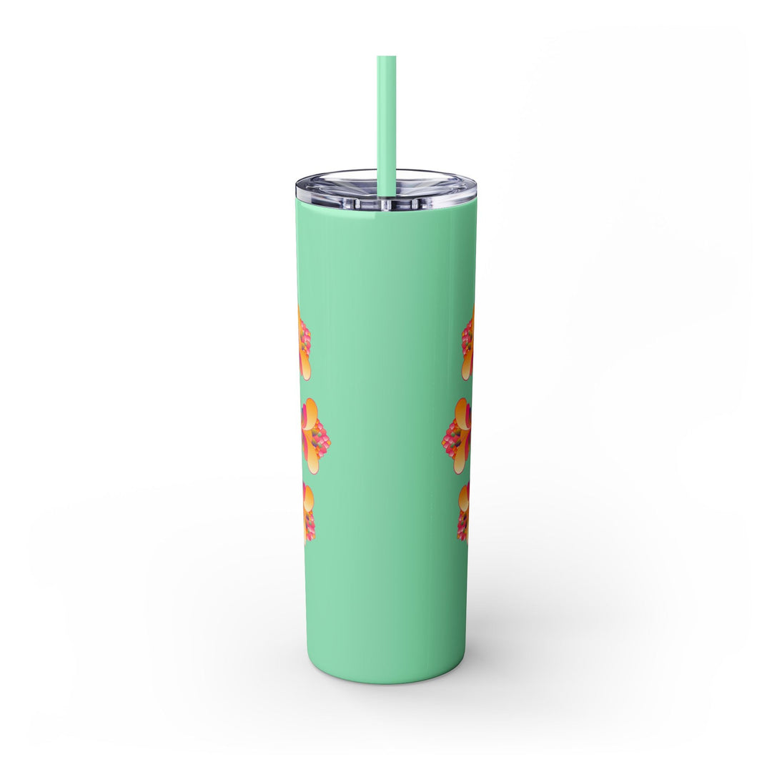 Colorful Mandala Skinny Tumbler - 20oz - Hot/Cold Mug - Blululi