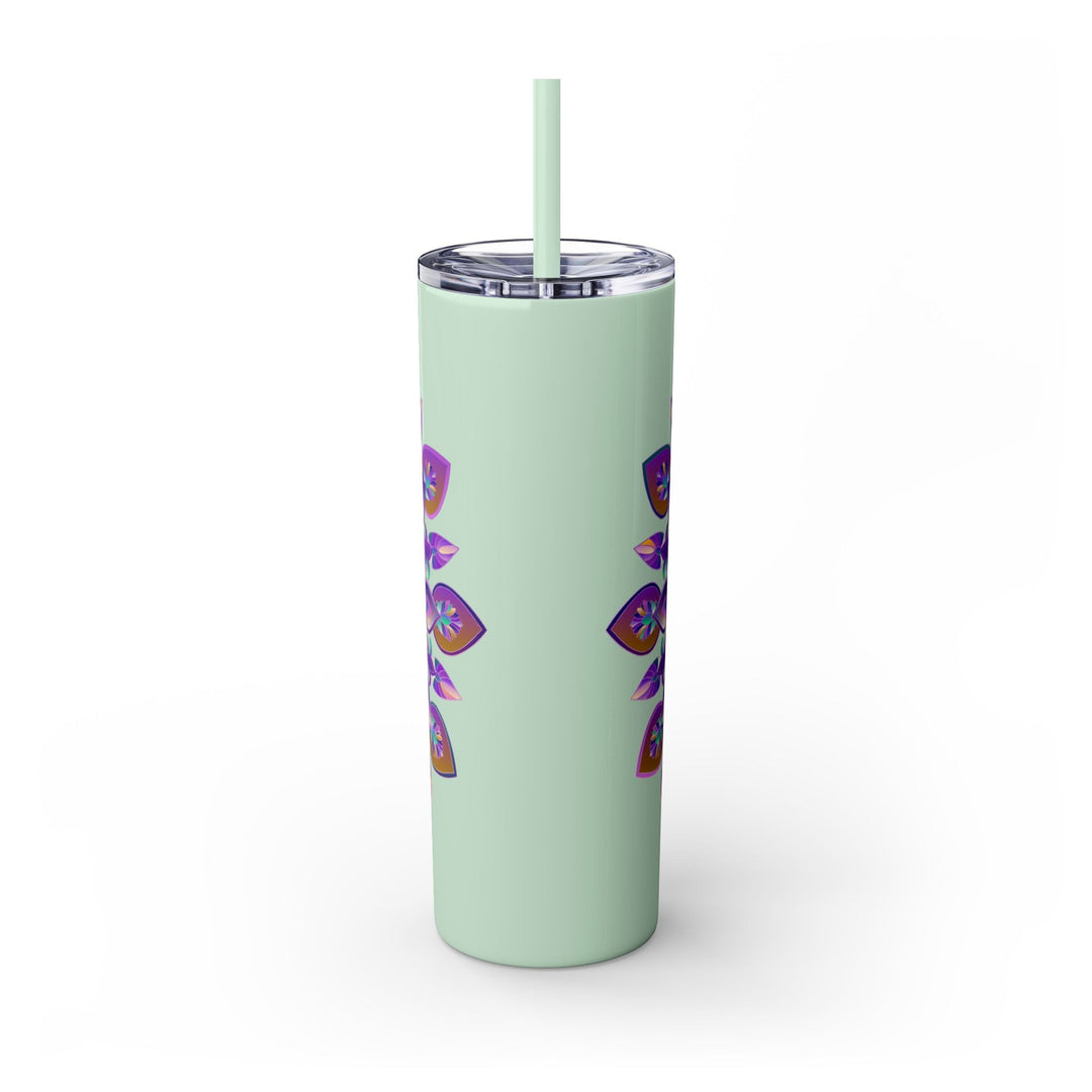 Colorful Mandala Skinny Tumbler - 20oz - Hot/Cold Mug - Blululi