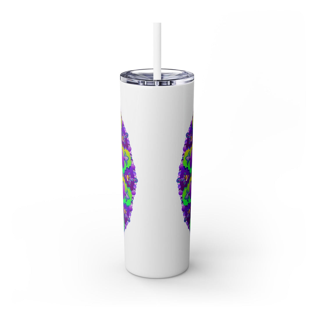 Colorful Mandala Skinny Tumbler - 20oz - Hot/Cold Mug - Blululi