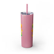 Colorful Mandala Skinny Tumbler - 20oz, Hot/Cold Mug - Blululi