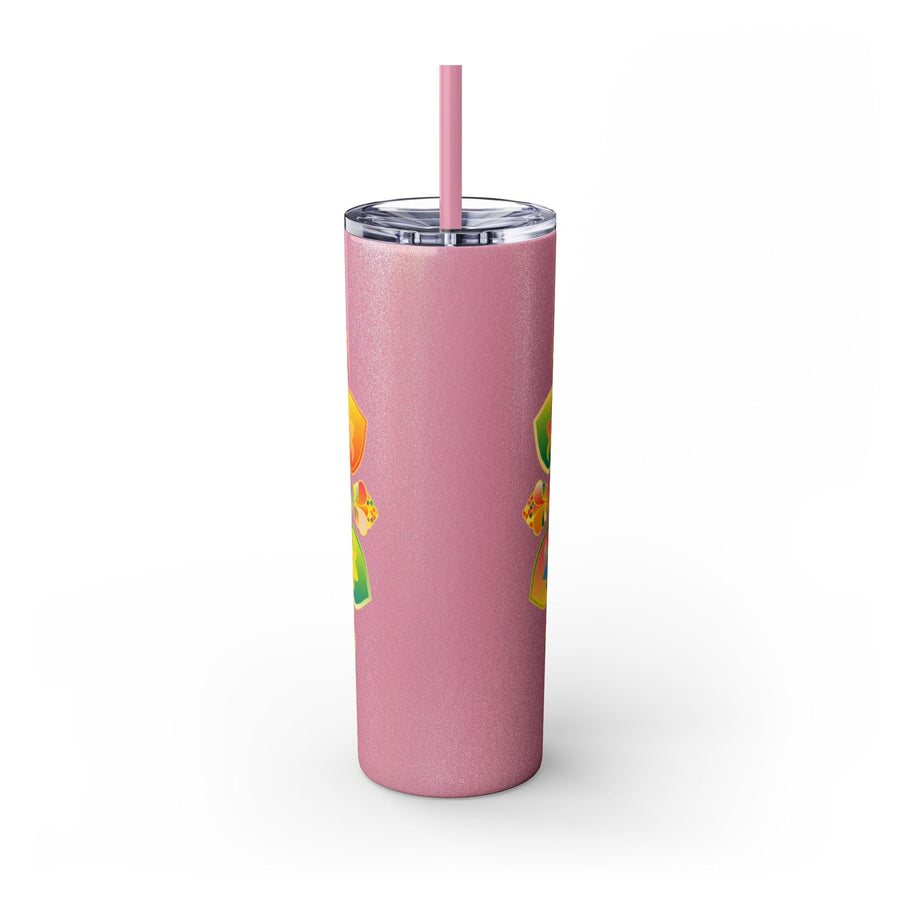 Colorful Mandala Skinny Tumbler - 20oz, Hot/Cold Mug - Blululi