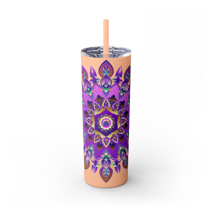 Colorful Mandala Skinny Tumbler - 20oz - Hot/Cold Mug - Blululi