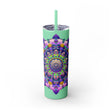 Colorful Mandala Skinny Tumbler - 20oz Mug - Blululi