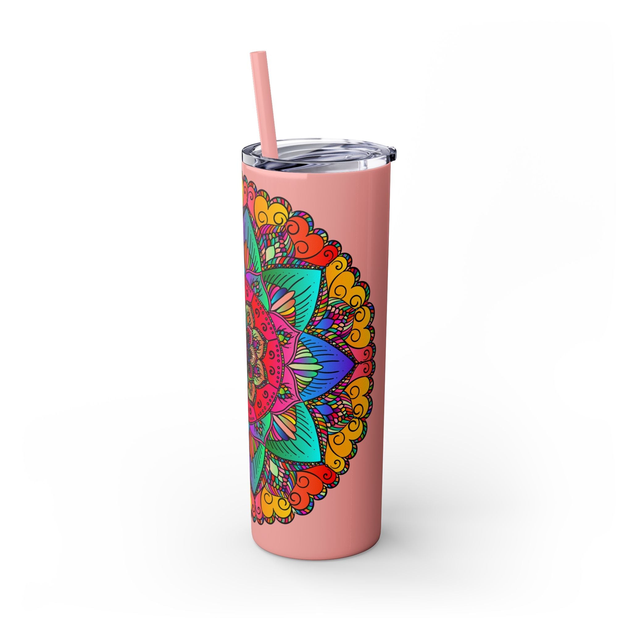 Colorful Mandala Skinny Tumbler - 20oz Mug - Blululi