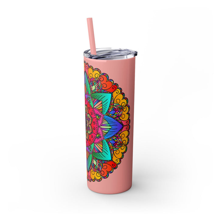 Colorful Mandala Skinny Tumbler - 20oz Mug - Blululi