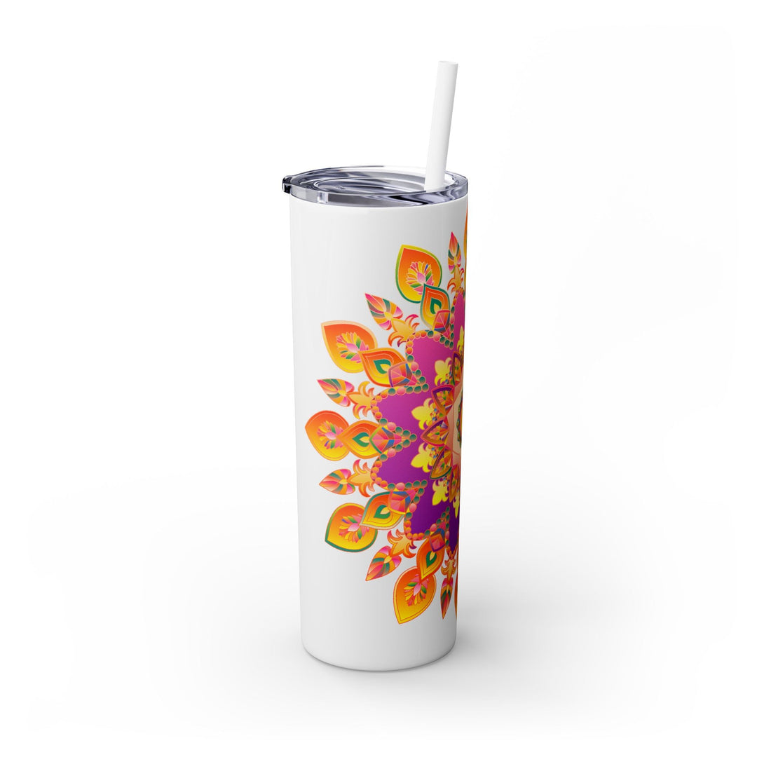 Colorful Mandala Skinny Tumbler - 20oz Mug - Blululi